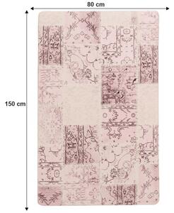 KONDELA Covor 80x150 cm, roz, ADRIEL TYP 3