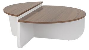 Masă de cafea Orion Walnut White