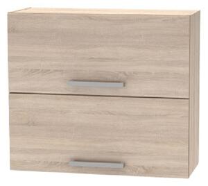 KONDELA Cabinet superior batant 2DV, stejar sonoma, NOVA PLUS NOPL-015-OH