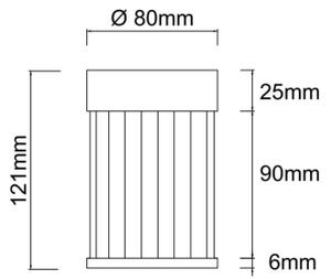 Spot FIATTO Open Design OR86072 1xG9/8W/230V crom lucios