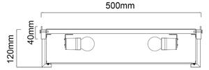 Open Design OR84931 - Plafonieră ROMI, 4x E14, 12W, 230V, diametru 50 cm, alamă