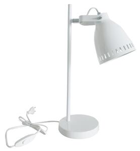 Lampă de masă, albă / metalică, AIDEN TIP 1