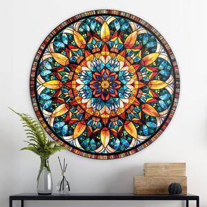 DUBLEZ | Mandala colorată de perete - Caleidoscopul sufletului | Imprimare UV premium