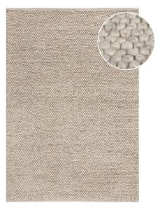 Covor gri deschis țesut manual din amestesc de lână 80x150 cm Minerals – Flair Rugs