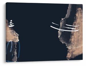 Tablou - Abstracție albastru închis (70x50 cm)