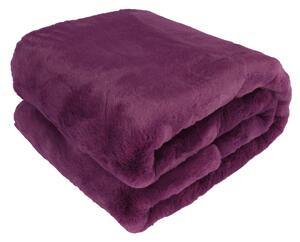 Pătură de blană, violet, 150x180, RABITA NEW TYP 6
