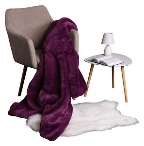 KONDELA Pătură de blană, violet, 150x180, RABITA NEW TYP 6