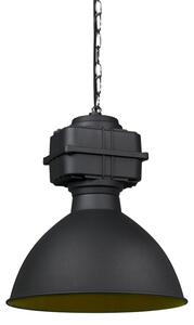 Lampă industrială suspendată inteligentă neagră 38,5 cm incl. A60 WiFi - Sicko