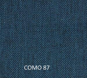 Canapea BELLAGIO, 2 locuri, stofa bleumarin-Como 87, 195x95x85 cm, fix