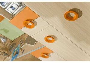 Dulap pentru copii , DTD, în culoare portocalie, EMO N1