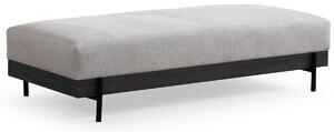 Taburet Eti negru Pouffe gri