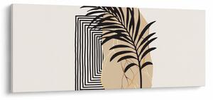 Tablou - Abstracție cu frunze tropicale N⁰3 (120x50 cm)