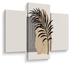 Tablou - Abstracție cu frunze tropicale N⁰3 (90x60 cm)