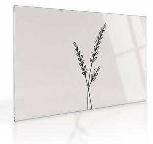 Tablou pe sticlă - Floare de pajiște N⁰2 (70x50 cm)