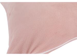 KONDELA Pernă, material textil de catifea roz pudră, 45x45, ALITA TIPUL 2