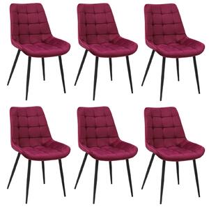 Set 6 Scaune Onix Bordo