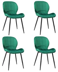 Set 4 Scaune Topaz Verde