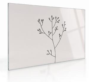 Tablou pe sticlă - Floare de pajiște N⁰3 (70x50 cm)