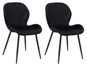 Set 2 Scaune Opal Negru