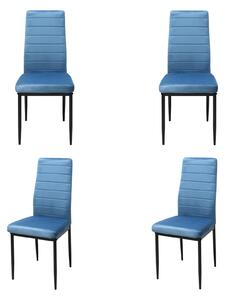 Set 4 Scaune Oscar Albastru