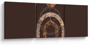 Tablou - Arce portocalii N⁰1 (cu ceas) (90x30 cm)