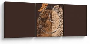 Tablou - Arce portocalii N⁰2 (cu ceas) (90x30 cm)