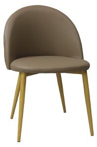 Scaun Piele Ecologică Bella Capucino Picior Maro