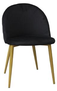 Scaun Bella Negru Picior Maro