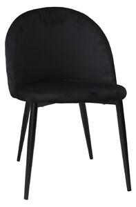 Scaun Bella Negru Picior Negru