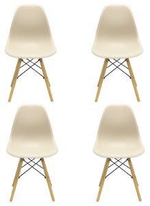Set 4 Scaune Maya Bej