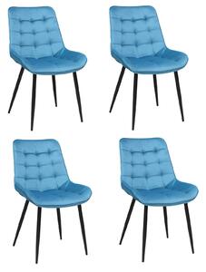 Set 4 Scaune Onix Turcoaz Deschis