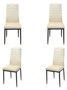 Set 4 Scaune Oscar Crem