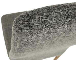 KONDELA Scaun, material textil gri deschis/cadru metalic fag, COLETA NOVA