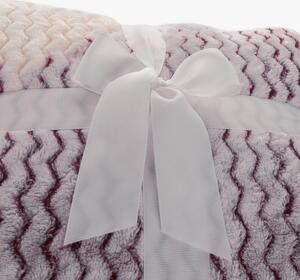 KONDELA Pătură blăniţă faţă-verso, alb, model color, 150x200, TAMES