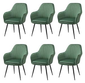 Set 6 Scaune Coral Verde