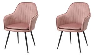 Set 2 Scaune Coral Roz