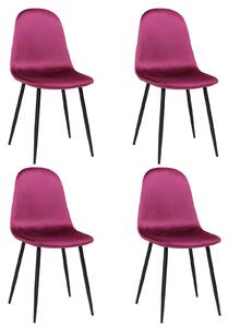 Set 4 Scaune Rya Bordo