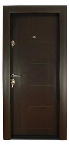 Ușă Metalică cu MDF Modern FV 380 Teak PVC Stânga