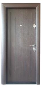 Ușă Metalică cu MDF Modern 374 Teak PVC Stânga