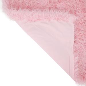 KONDELA Pătură de blană, roz, 150x170, EBONA TIPUL 7