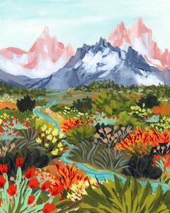 Ilustrare Autumn Mountains, Sarah Gesek, (30 x 40 cm)