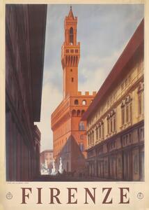 Ilustrare Firenze Florence, Andreas Magnusson, (30 x 40 cm)