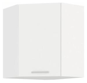 KONDELA Dulap superior de colţ, alb, SPLIT 58x58 GN-72 1F