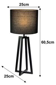 Lampă de masă, negru, QENNY TYP 15 LT8074