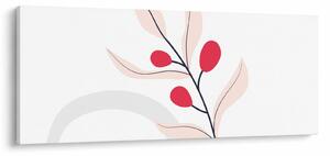 Tablou - Abstracție florală roz N⁰3 (120x50 cm)
