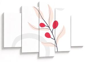 Tablou - Abstracție florală roz N⁰3 (150x105 cm)