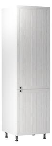 Dulap Provence D60ZL pentru frigider încorporabil - alb / pin andresen