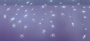 Perdea luminoasa tip turturi cu stele 100 LED-uri albe lumina rece cablu transparent WELL