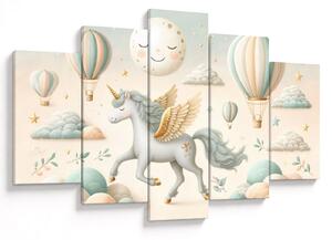 Tablou - Unicorn fericit (150x105 cm)