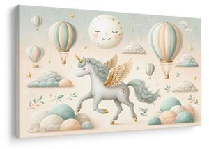 Tablou - Unicorn fericit (90x60 cm)